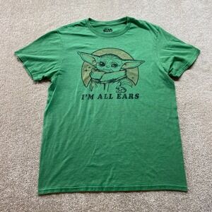 Star Wars Shirt Mens Medium The Mandalorian The‎ Child Baby Yoda I'm All Ears